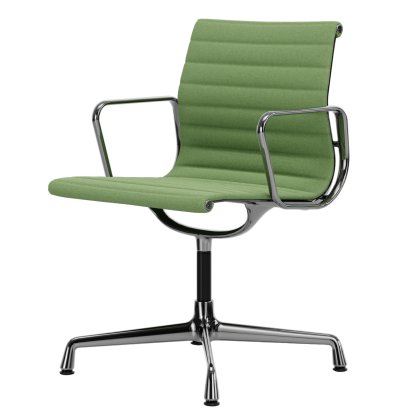 Aluminium Chair EA 103 / EA 104, EA 104 - pivotante, Vert pré / forêt, Chromé