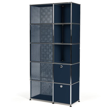 USM Haller Armoire vestiaire type 3, Bleu acier RAL 5011