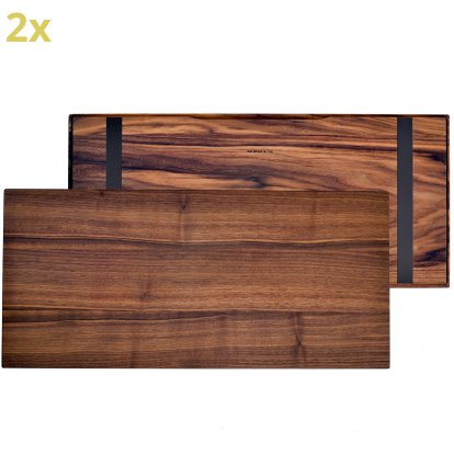 Plateau en bois pour étagères USM Haller, taille L, 75 cm x 35 cm, Noyer américain
