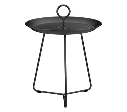 Table d'appoint Eyelet , H 45,5 x Ø 45 cm, Noir