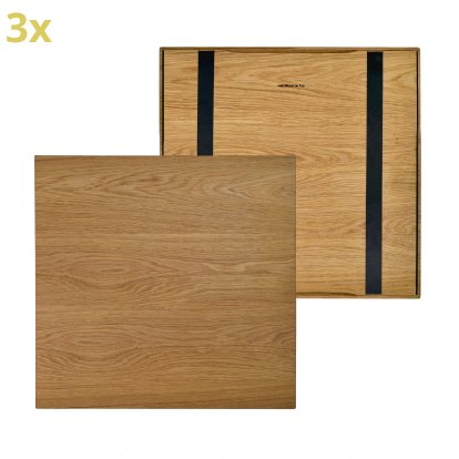 Plateau en bois pour étagères USM Haller, taille XL, 50 cm x 50 cm, Chêne, huilé naturel