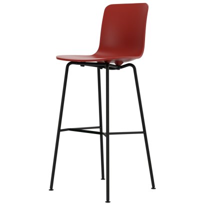 Tabouret de bar HAL RE, Brique RE, Version bar: 780 mm, Revêtement thermolaqué noir basic