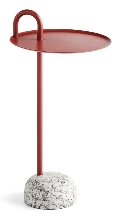Table Bowler , Rouge carreau