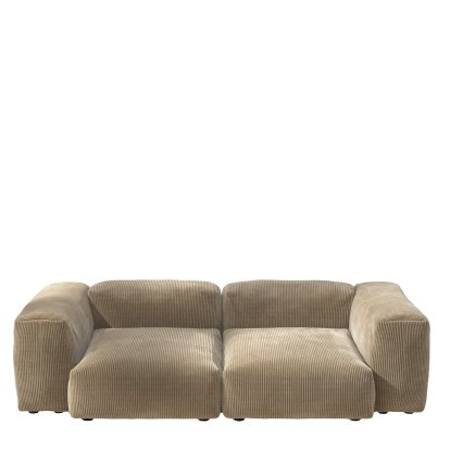 Vetsak Sofa Set 2, M, Cord velours - Sable, Sans coussin