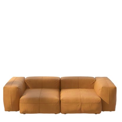 Vetsak Sofa Set 2, M, Cuir - Marron, Sans coussin