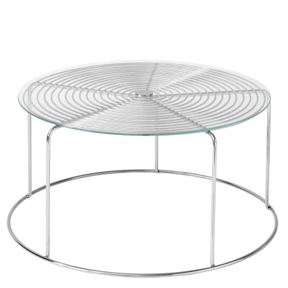 Table basse Wire, Avec plateau en verre
