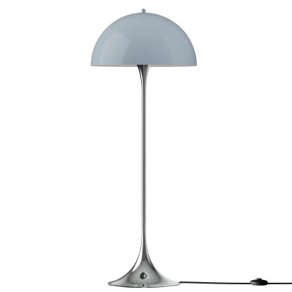 Lampadaire Panthella 500 V3, Chrome bleu opale gris