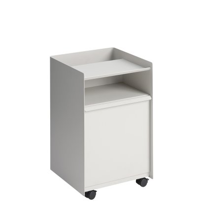 Caisson à roulettes Folded, H 61,5 cm, Gris, Fermé