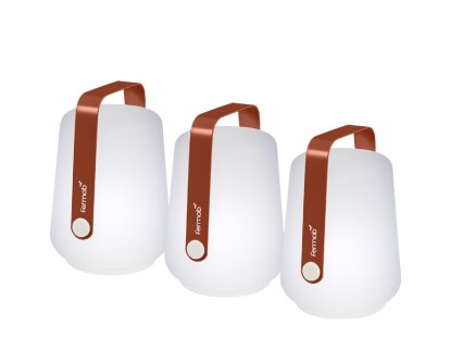 Lot de 3 lampes Balad Mini , Ocre rouge
