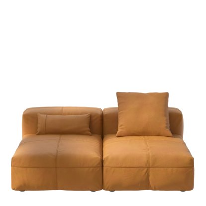 Vetsak Sofa Set 1, M, Cuir - Marron, Avec coussin