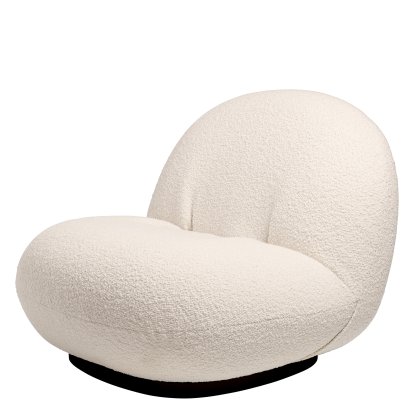 Fauteuil Lounge Pacha, Karakorum, Noir, Fixe