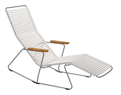 Chaise longue basculante Click, Muted White