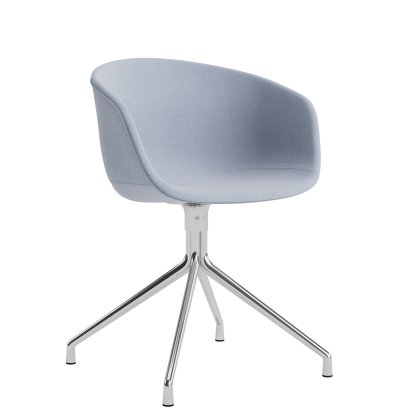 Chaise About A Chair AAC 21, Linara 400 - bleu clair, Aluminium poli