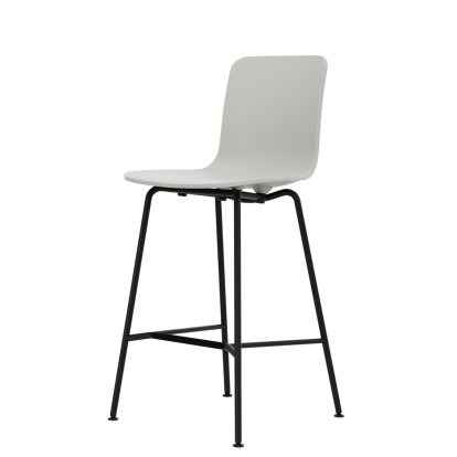 Tabouret de bar HAL RE, Coton blanc RE, Version cuisine: 645 mm, Revêtement thermolaqué noir basic