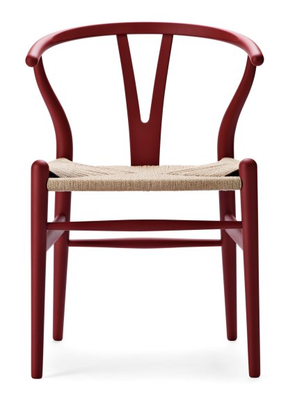 Chaise CH24 Wishbone Chair Soft Colours, Soft Red