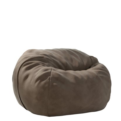 Beanbag Vetsak, M (H 70 x Ø 110 cm), Cuir - Cacao