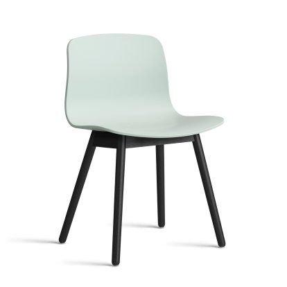 Chaise About A Chair AAC 12, Dusty mint 2.0, Chêne laqué noir