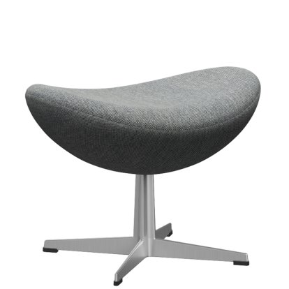 Repose-pied l'Oeuf, Hallingdal 65, 116 - Blanc gris, Aluminium satiné et poli