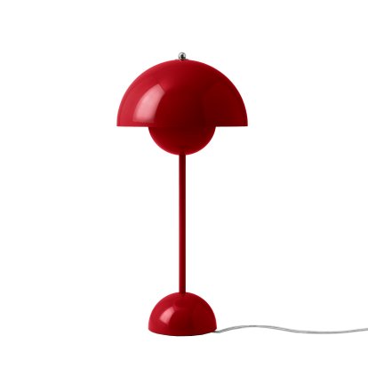Lampe de table Flowerpot VP3, Rouge vermillon