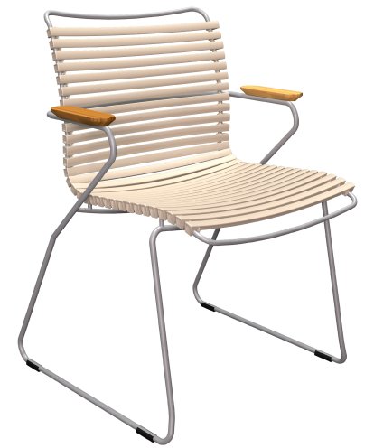 Chaise Click , Avec accotoirs, Beige