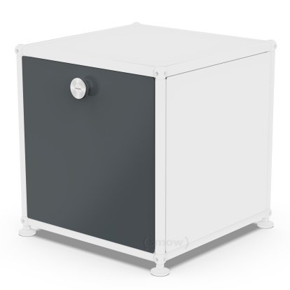 Porte abattante USM Haller, 35 cm x 35 cm, Anthracite RAL 7016