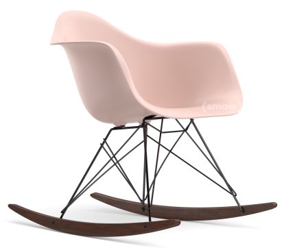 Fauteuil Eames Plastic Armchair RE RAR, Rose pâle, Revêtement basic dark, Érable foncé