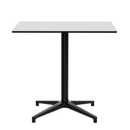 Bistro Table Outdoor, Rectangulaire (640x796 mm), Matériau aggloméré blanc