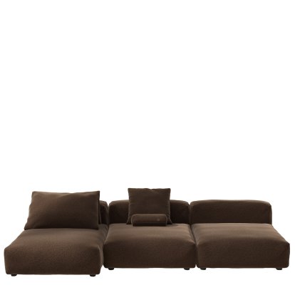 Vetsak Sofa Set 4, Pebble - Umber, Avec coussin