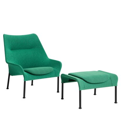 Fauteuil O2 Lounge, Avec repose-pieds, Lift green / black