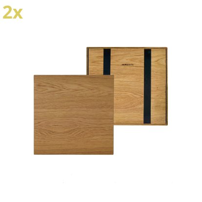 Plateau en bois pour étagères USM Haller, taille L, 35 cm x 35 cm, Chêne, huilé naturel