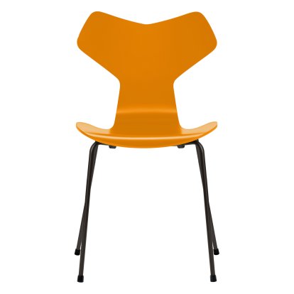 Chaise Grand Prix, Laqué, Jaune brûlé, Noir
