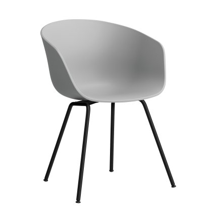 Chaise About A Chair AAC 26, Concrete grey 2.0, Acier thermolaqué noir