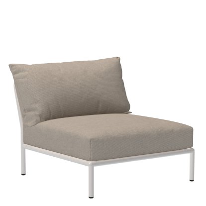 Fauteuil lounge Level 2, Muted White, Ash