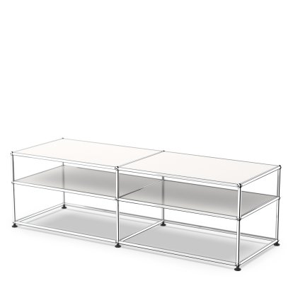 USM Haller table d'appoint type 1, Métal, Blanc pur RAL 9010