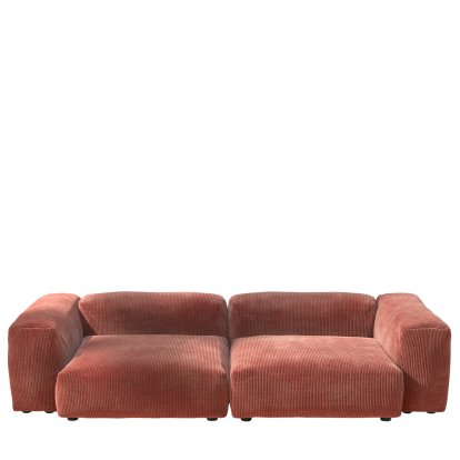 Vetsak Sofa Set 2, L, Cord velours - Brique, Sans coussin