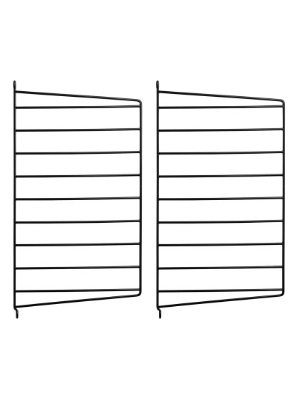 Échelle murale String System, Lot de 2, 50 x 30 cm, Noir