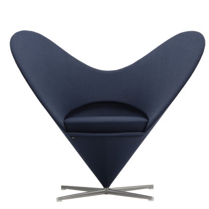Fauteuil Heart Cone Chair, Tissu Hola, bleu foncé