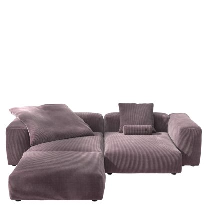 Vetsak Sofa Set 3, Cord velours - Blossom, Avec coussin