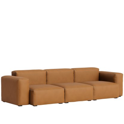 Mags Soft Sofa Combinaison 1, 3 places, Cuir Sense - cognac