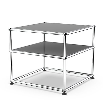 USM Haller table d'appoint Type 2, Métal, Gris moyen RAL 7005