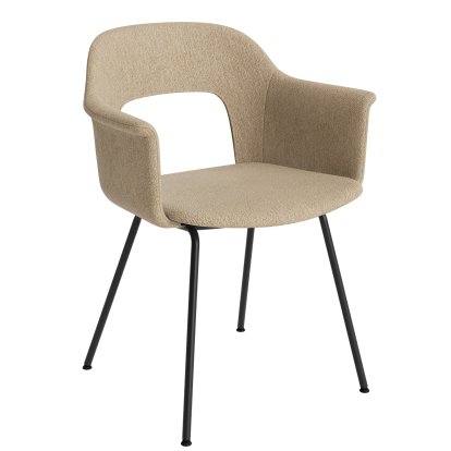 Chaise Layout 214 avec rembourrage intégral et accotoirs, Turf Sand