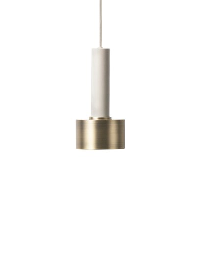 Collect Lighting, Haut, Gris clair, Disc, Laiton