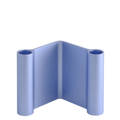 Bougeoir Pair, Bleu clair, H 11 cm