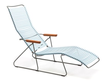 Chaise longue Click, Dusty bleu clair