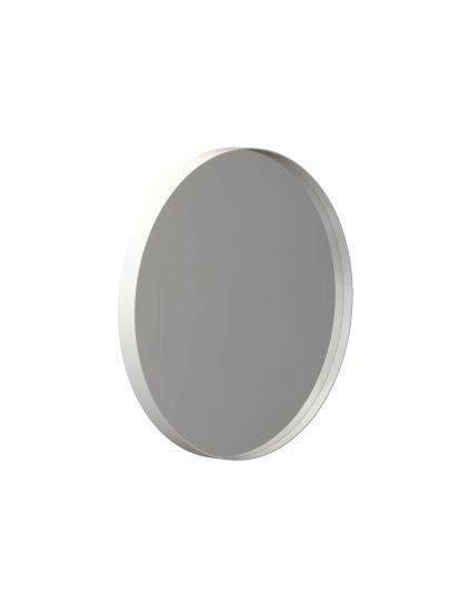 Unu Miroir rond, ø 40 cm, Blanc mat