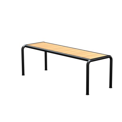 Banc Avanti, 48 x 129,5 cm, Noir, Pin