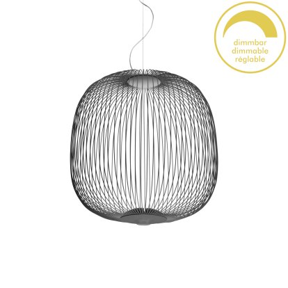 Spokes, Ø52 cm, Gris graphite, Dimmable
