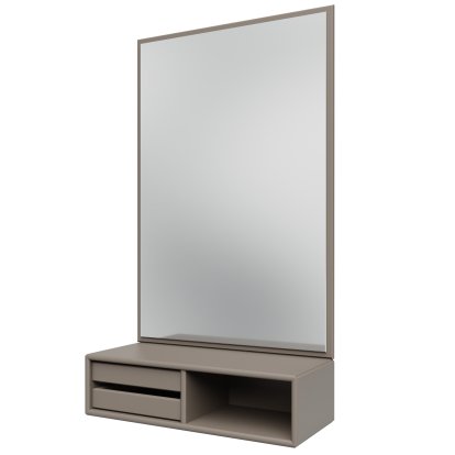 Miroir Glance avec tablette, Truffle