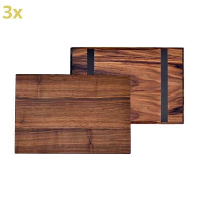 Plateau en bois pour étagères USM Haller, taille XL, 50 cm x 35 cm, Noyer américain