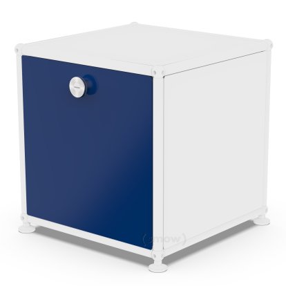 Porte abattante USM Haller, 35 cm x 35 cm, Bleu acier RAL 5011